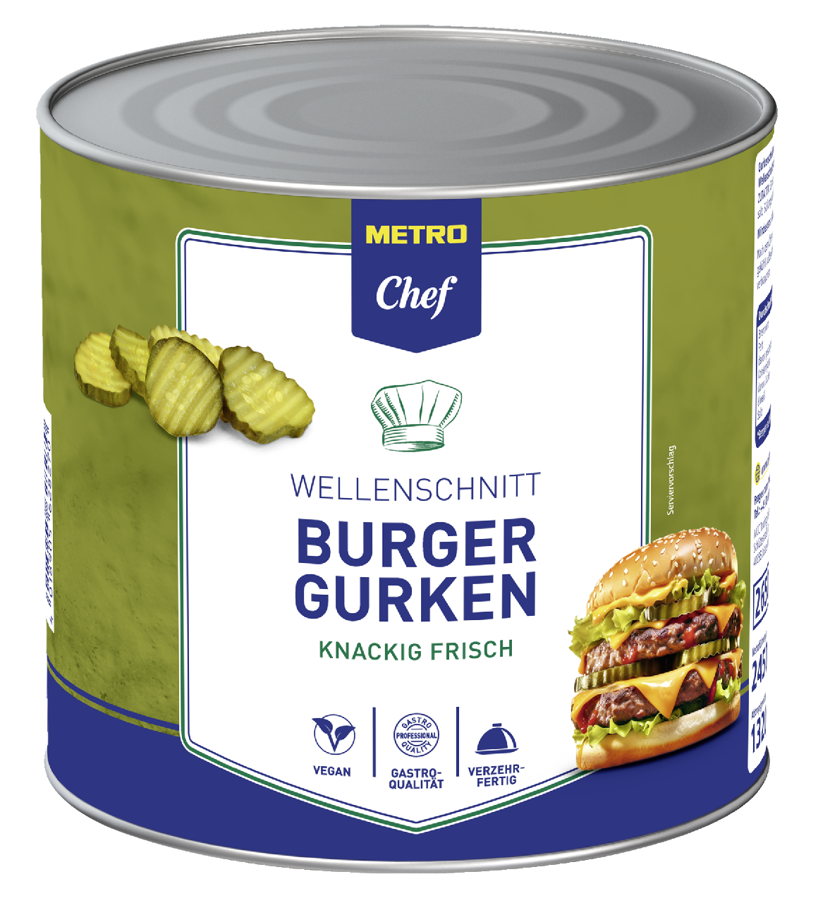 METRO Chef Burgergurken - 2,65 l Dose