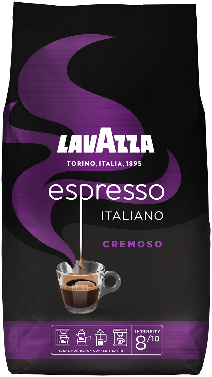 Lavazza Kaffeebohnen Espresso Cremoso - 1,00 kg Beutel
