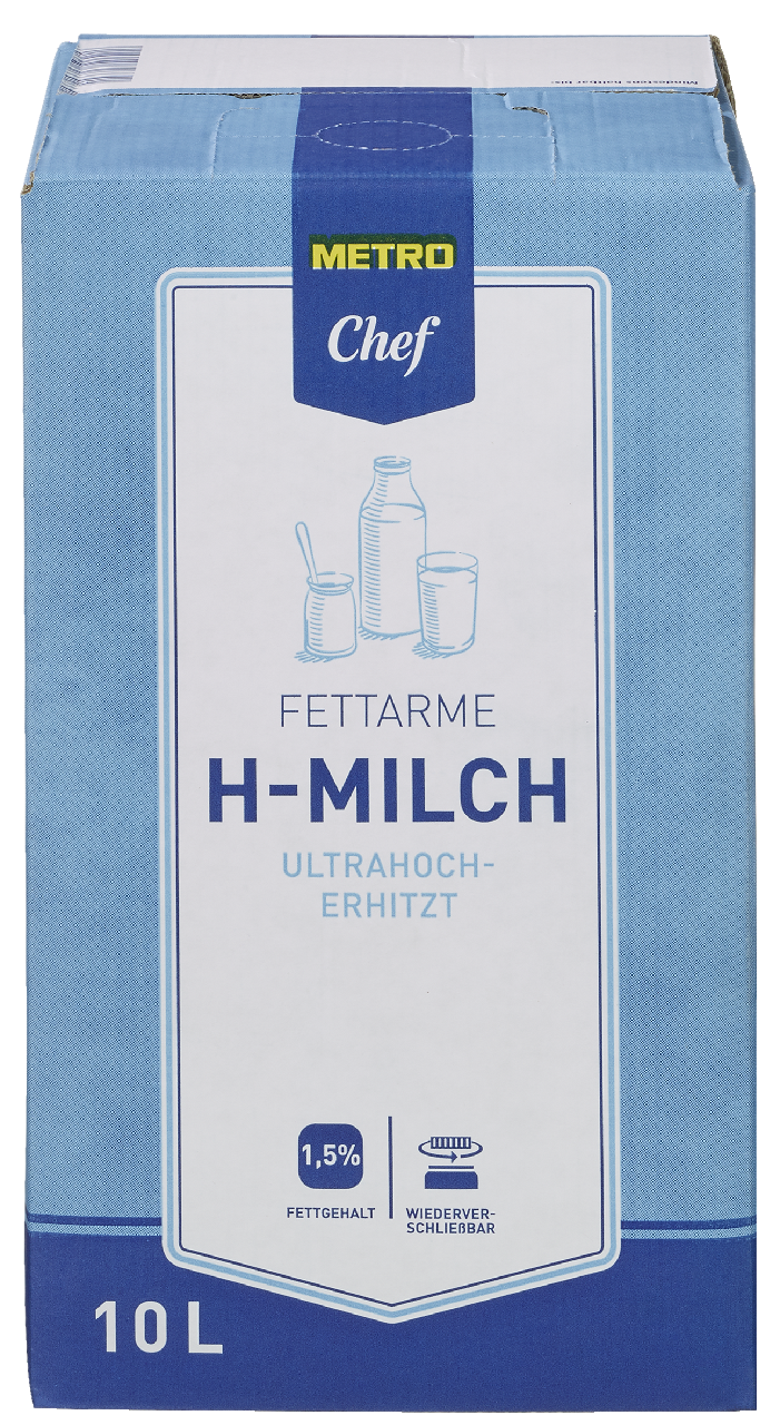 METRO Chef H-Milch 1,5 % Fett - 10 kg Bag-in-Box