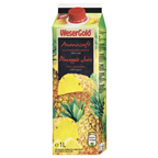 Wesergold Ananassaft 100 % Fruchtgehalt Tetra Pack - 8 x 1 l Packungen
