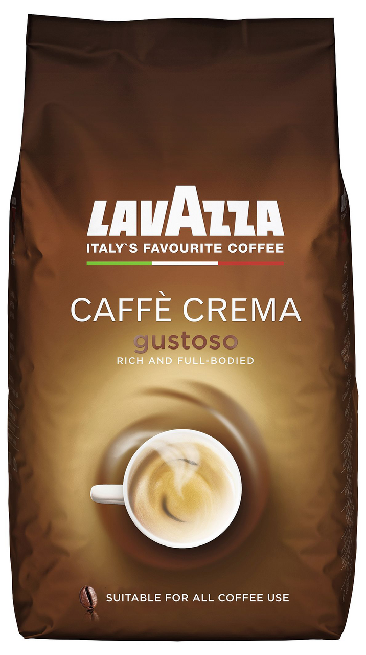 Lavazza Caffe Crema Gustoso ganze Bohnen 1 kg Beutel