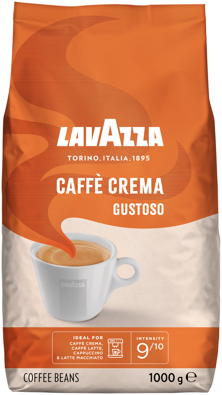 Lavazza Caffe Crema Gustoso ganze Bohnen 1 kg Beutel