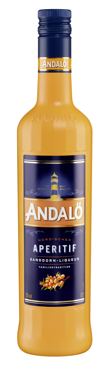 Andalö Original Sanddorn Likör 15 % Vol. 0,7 l Flasche