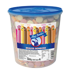 Ahoj-Brause Bonbons Zitrone-, Orangen-, Himbeer- und Cola-Geschmack, 1000 Stück 1,8 kg Dose