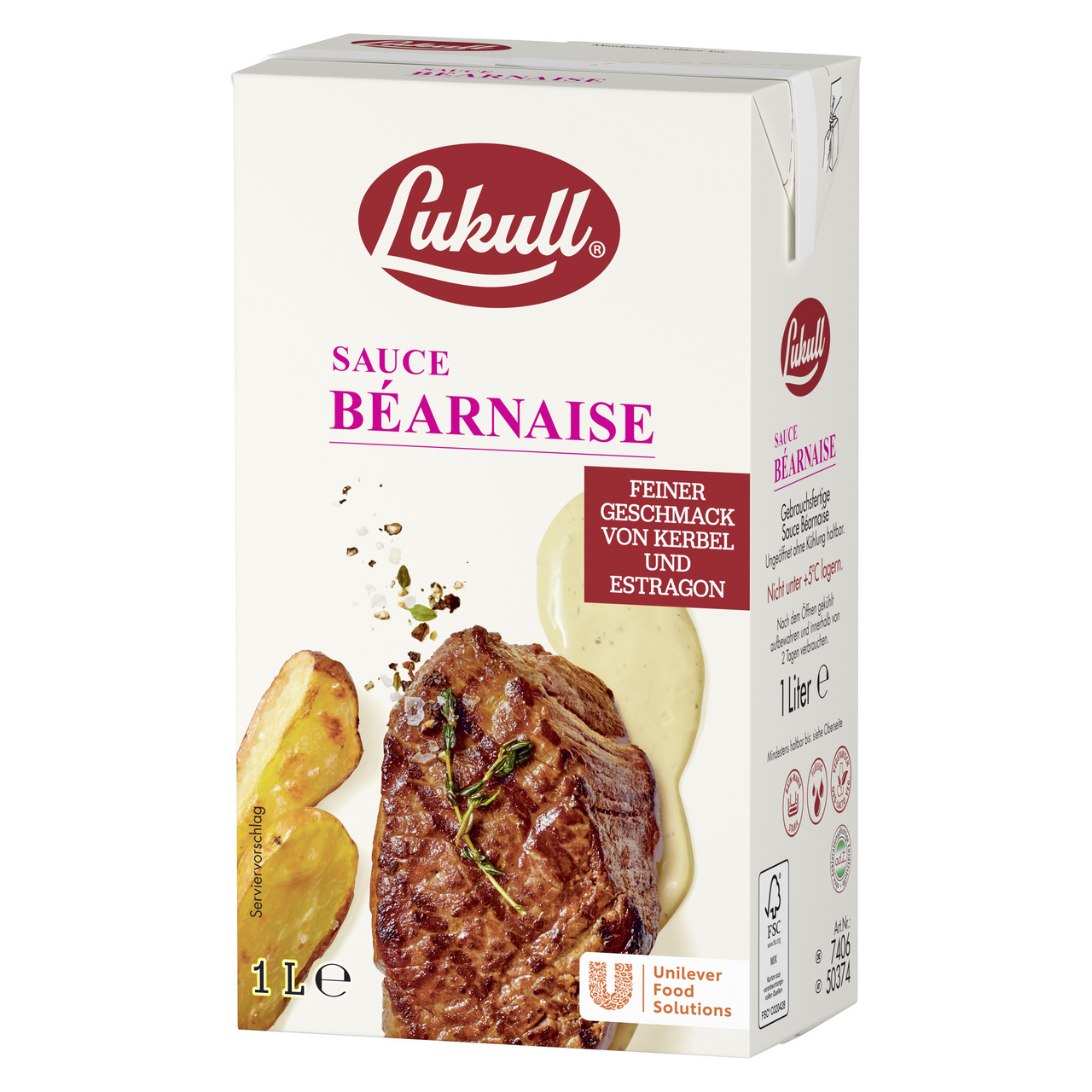 Lukull Sauce Béarnaise 50 % Fett 1 l Packung