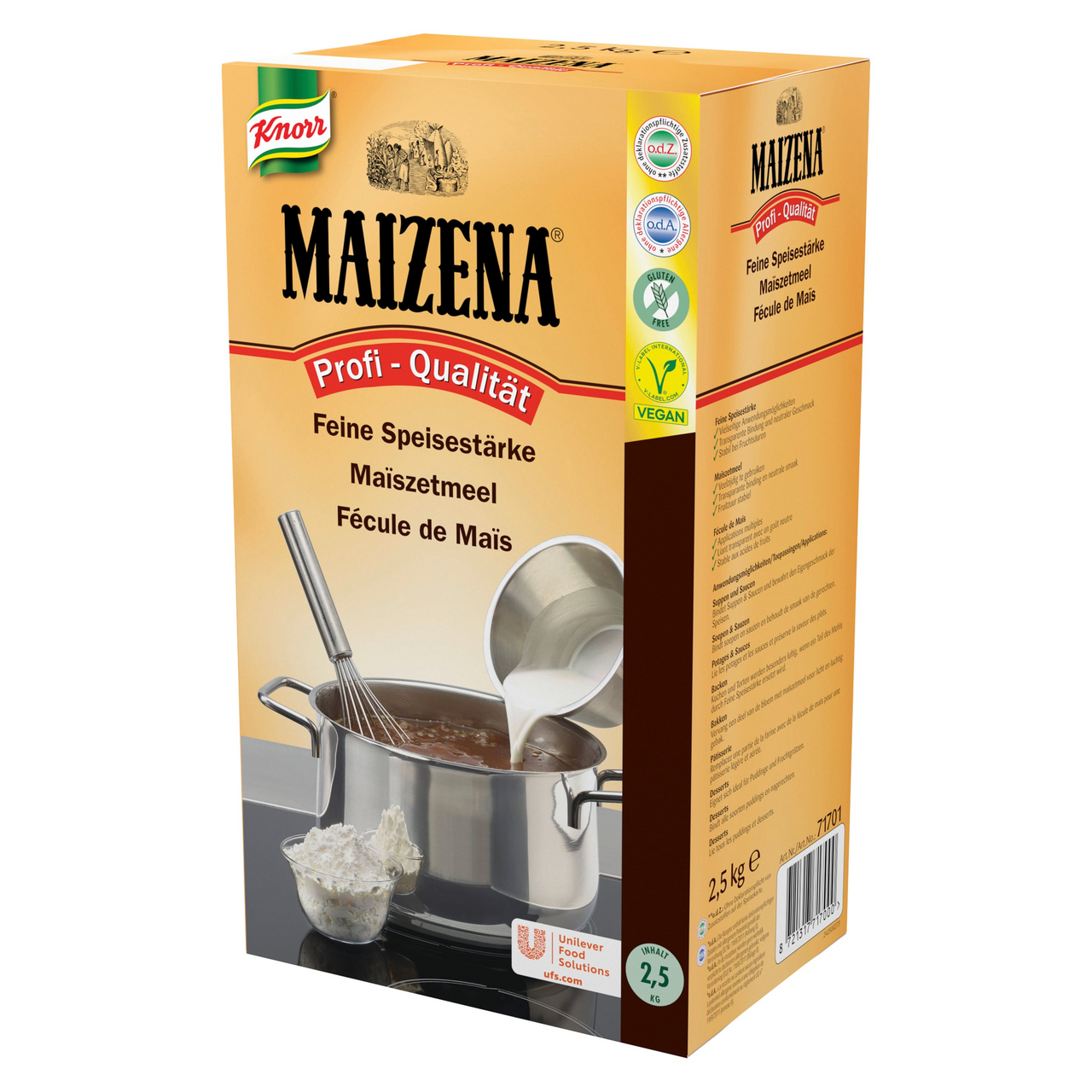Knorr Maizena feine Speisestärke - 2,5 kg Packung