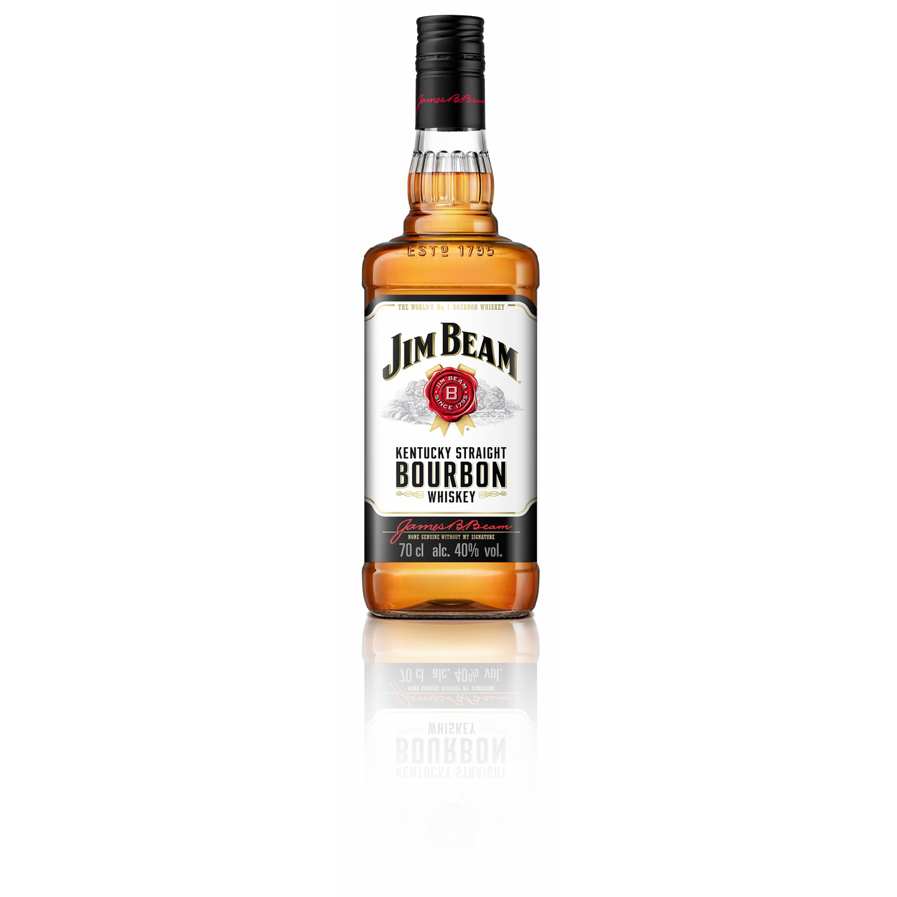 Jim Beam Kentucky Straight Bourbon Whiskey 40 % Vol. 0,7 l Flasche