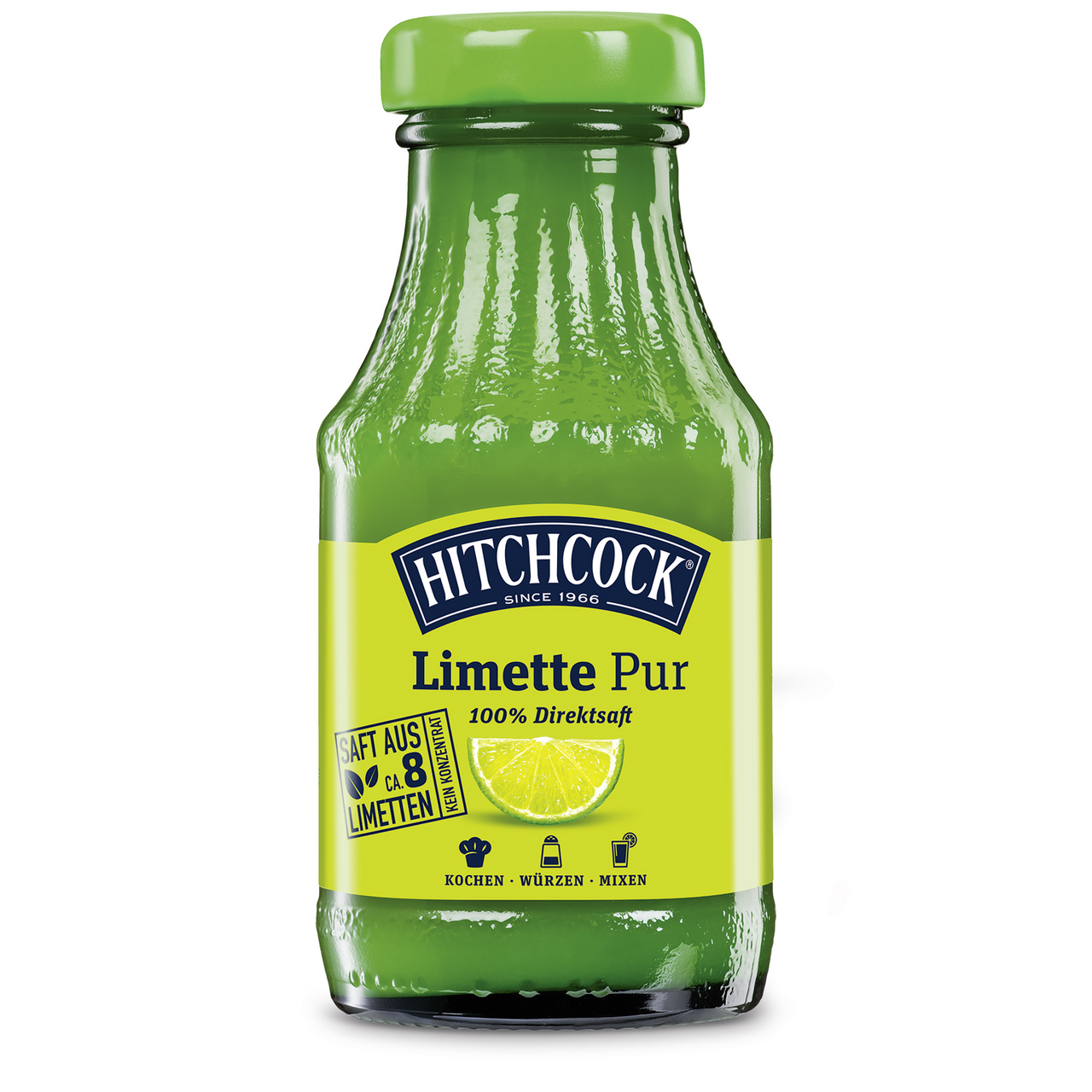 Hitchcock Limettensaft 100% Direktsaft 12 x 0,2 l Flaschen
