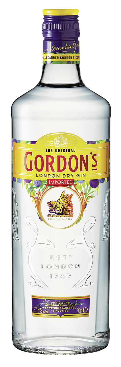 Gordon's London Dry Gin 37,5 % Vol. - 700 ml Flasche