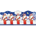 Lindt Mini Weihnachtsmänner Feine Alpenvollmilch Schokolade 50 g, 5 Stangen