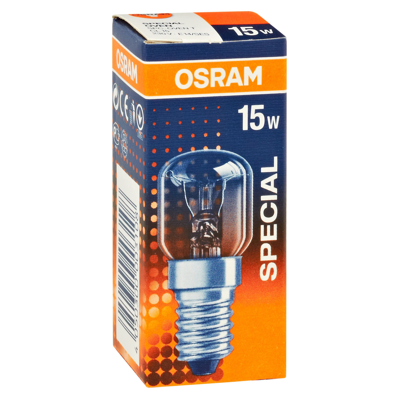 E14-Sockel Osram Backofenlampe 15 Watt 