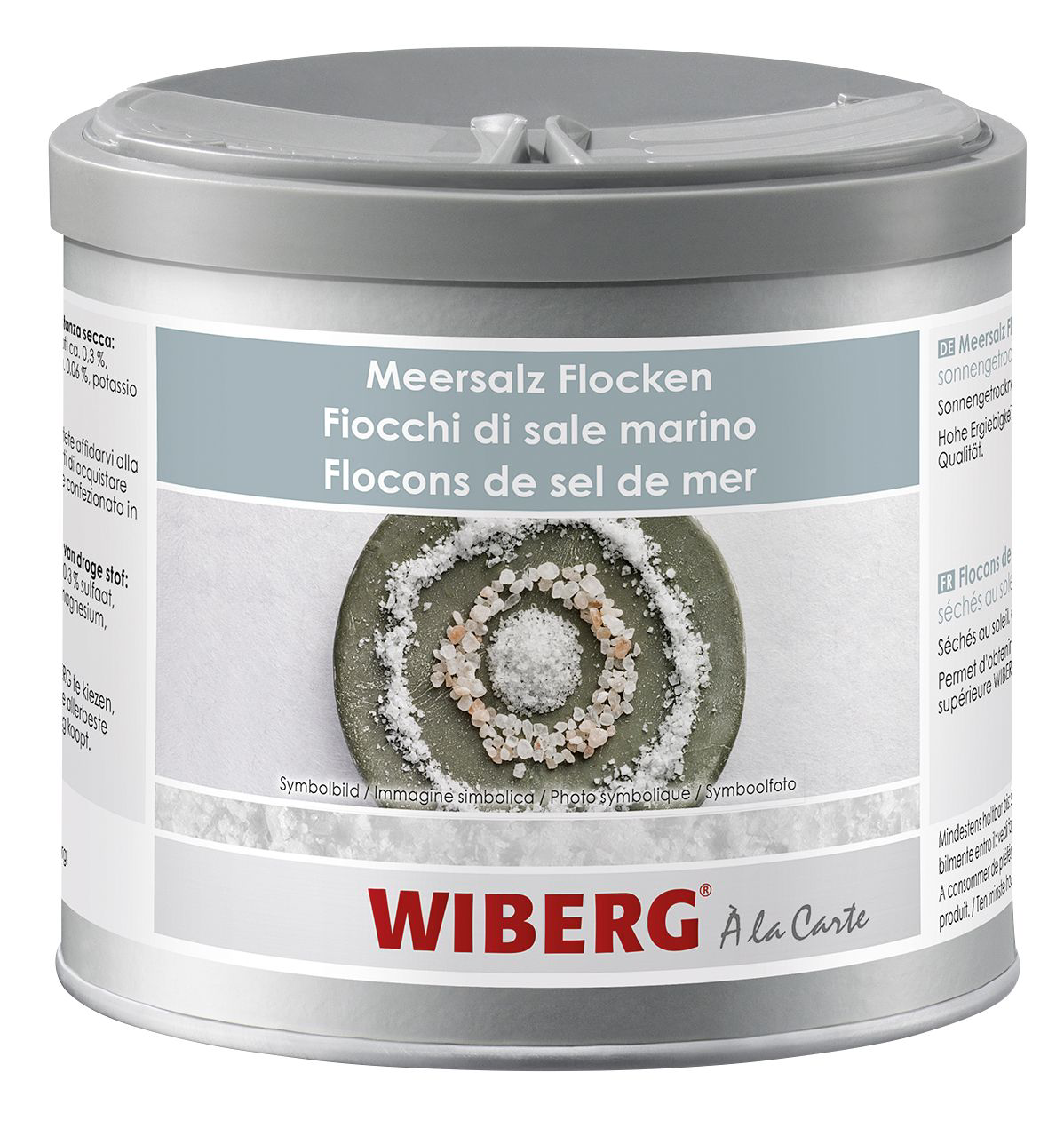 Wiberg Meersalz Flocken sonnengetrocknet - 1 x 350 g Packung
