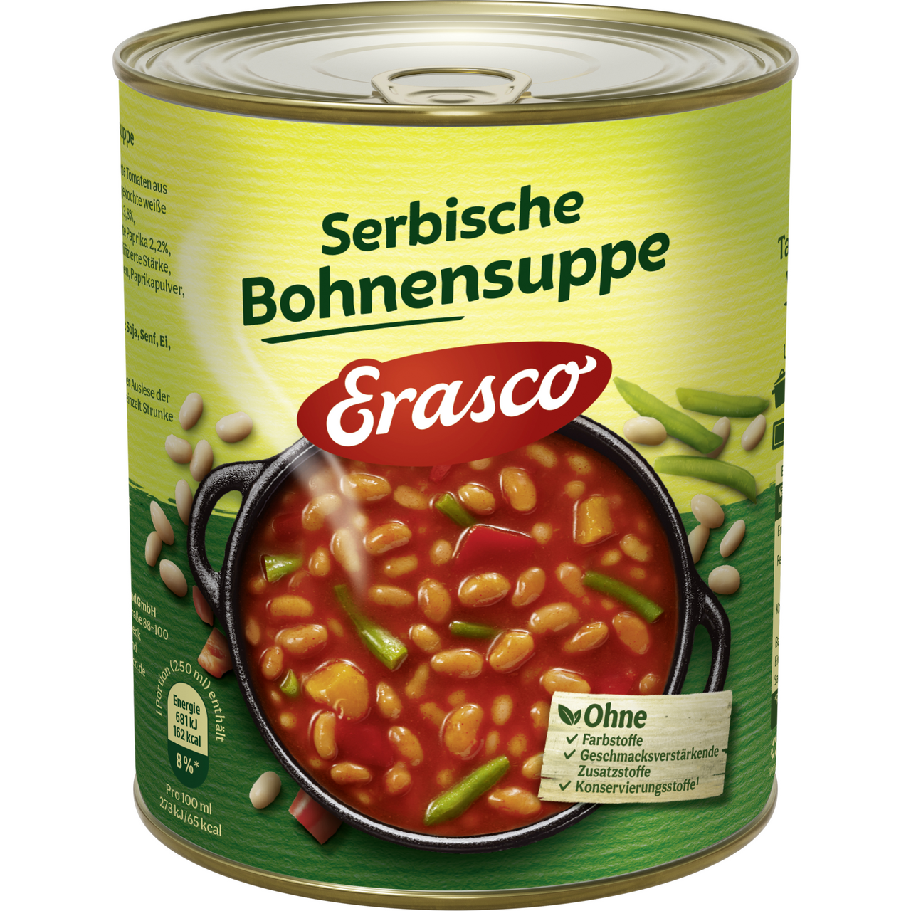 Erasco Serbische Bohnensuppe - 750 ml Dose