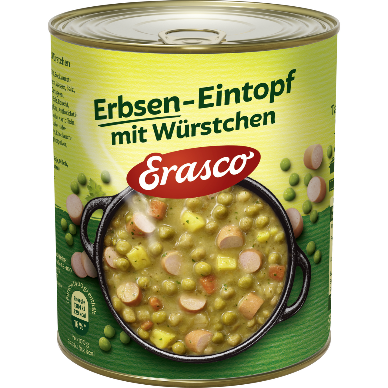Erasco Erbseneintopf - 1 x 800 g Dose