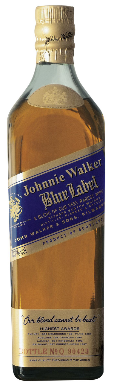 Johnnie Walker Blue Label Whisky 40 % Vol. - 700 ml Karton