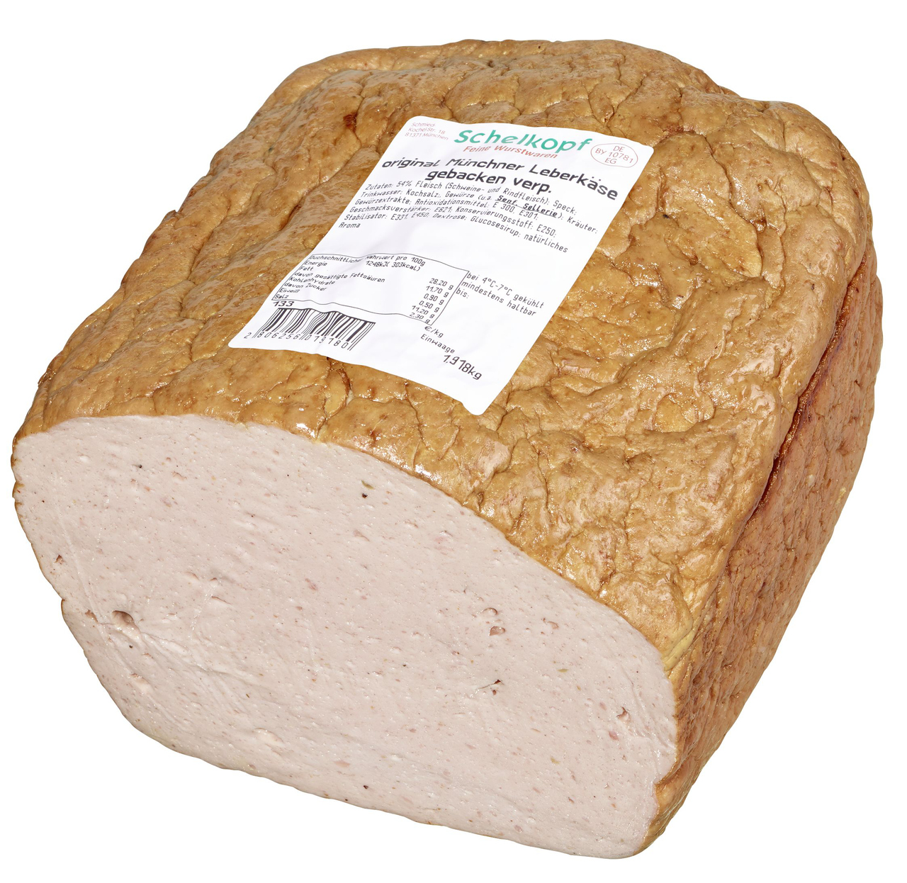 Schelkopf Leberkäse ca. 2,2 kg - je kg