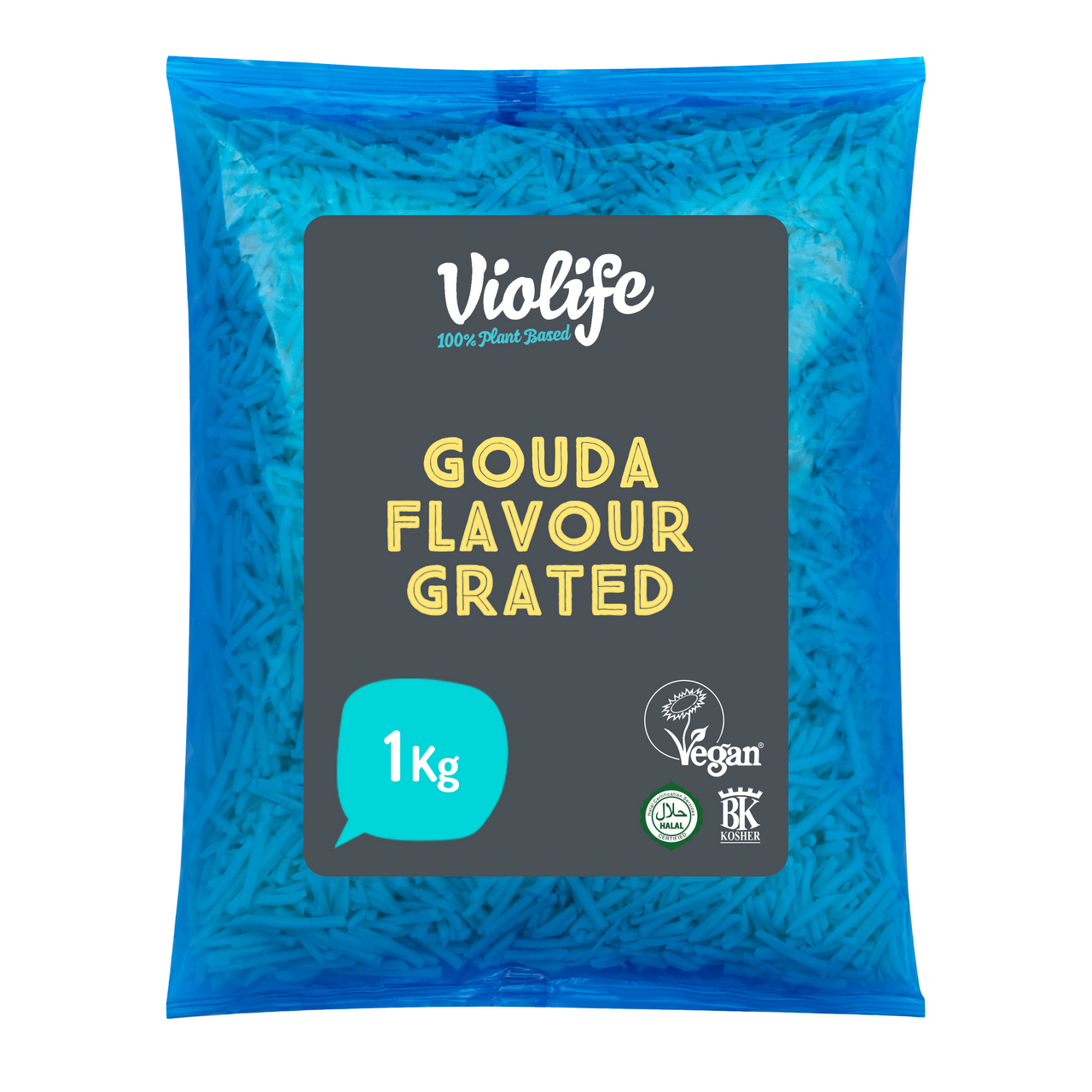 Violife Gouda Geschmack Gerieben Käsealternative - 1 kg Packung