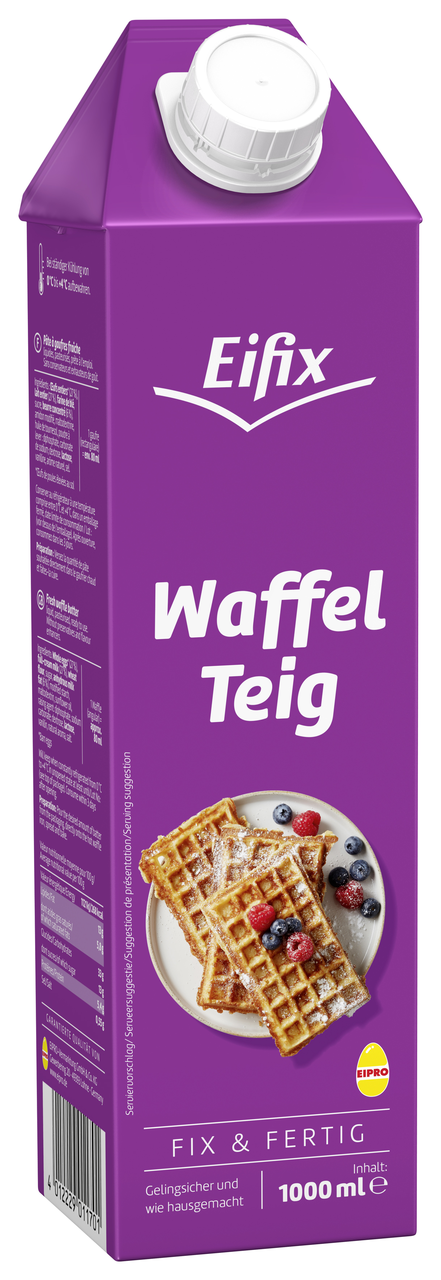 Eifix Frischer Waffel Teig fix & fertig - 1,14 kg Packung