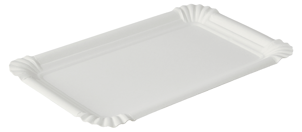 PAPSTAR pure Pappteller Weiß eckig