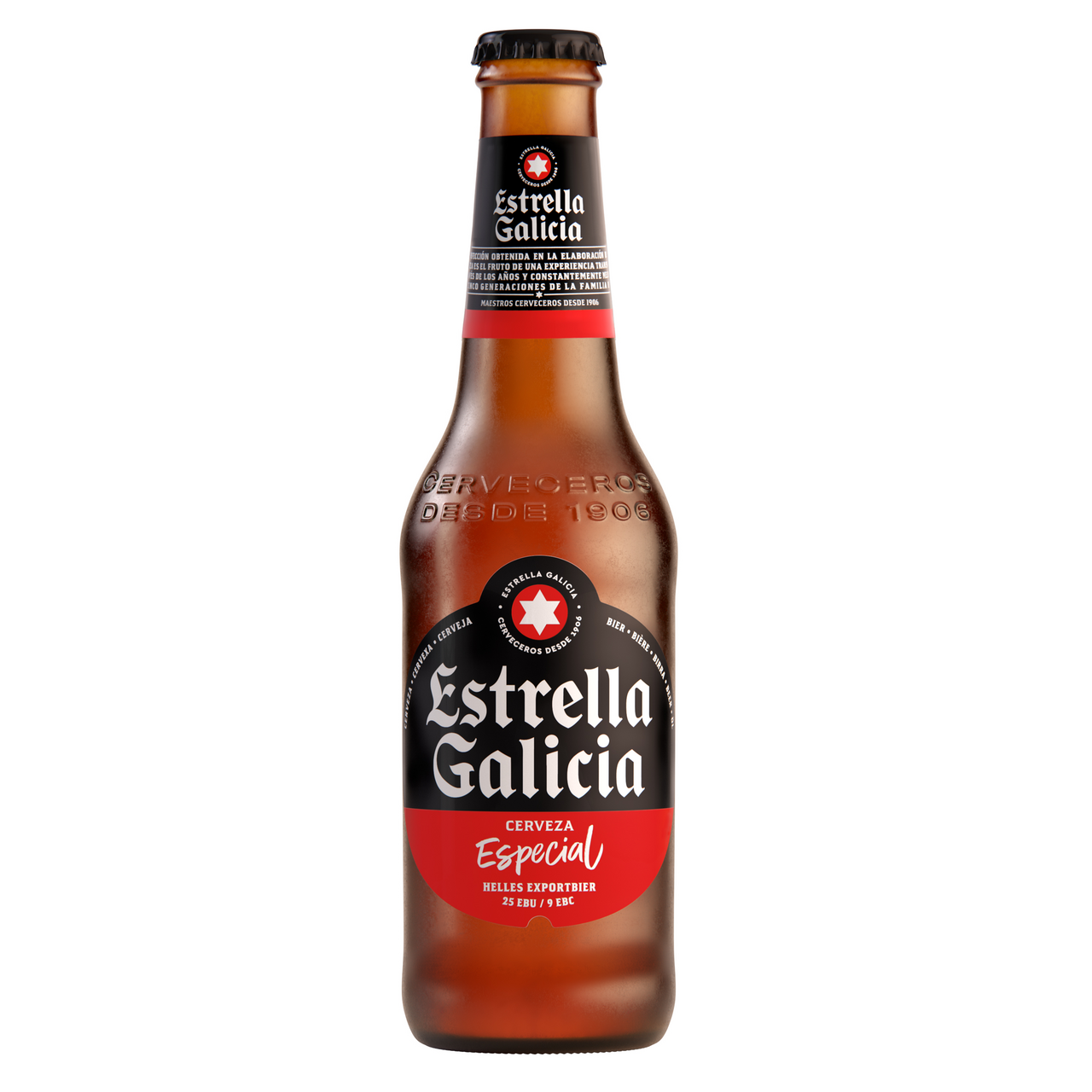 Estrella Galicia cerveza 33cl contiene 24 botellas