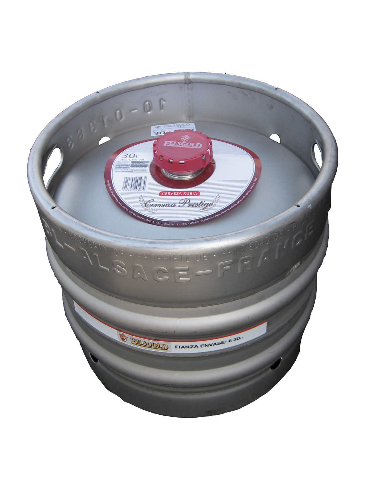 FELSGOLD cerveza alemana prestin barril 30L