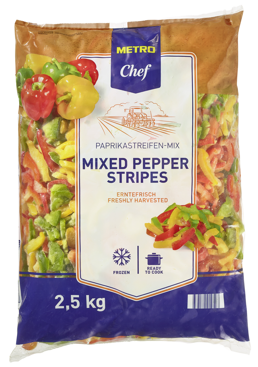 METRO Chef Pimiento rojo verde amarillo 2,5Kg