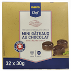 METRO Chef Mini coulant chocolate 30g 32 unidades