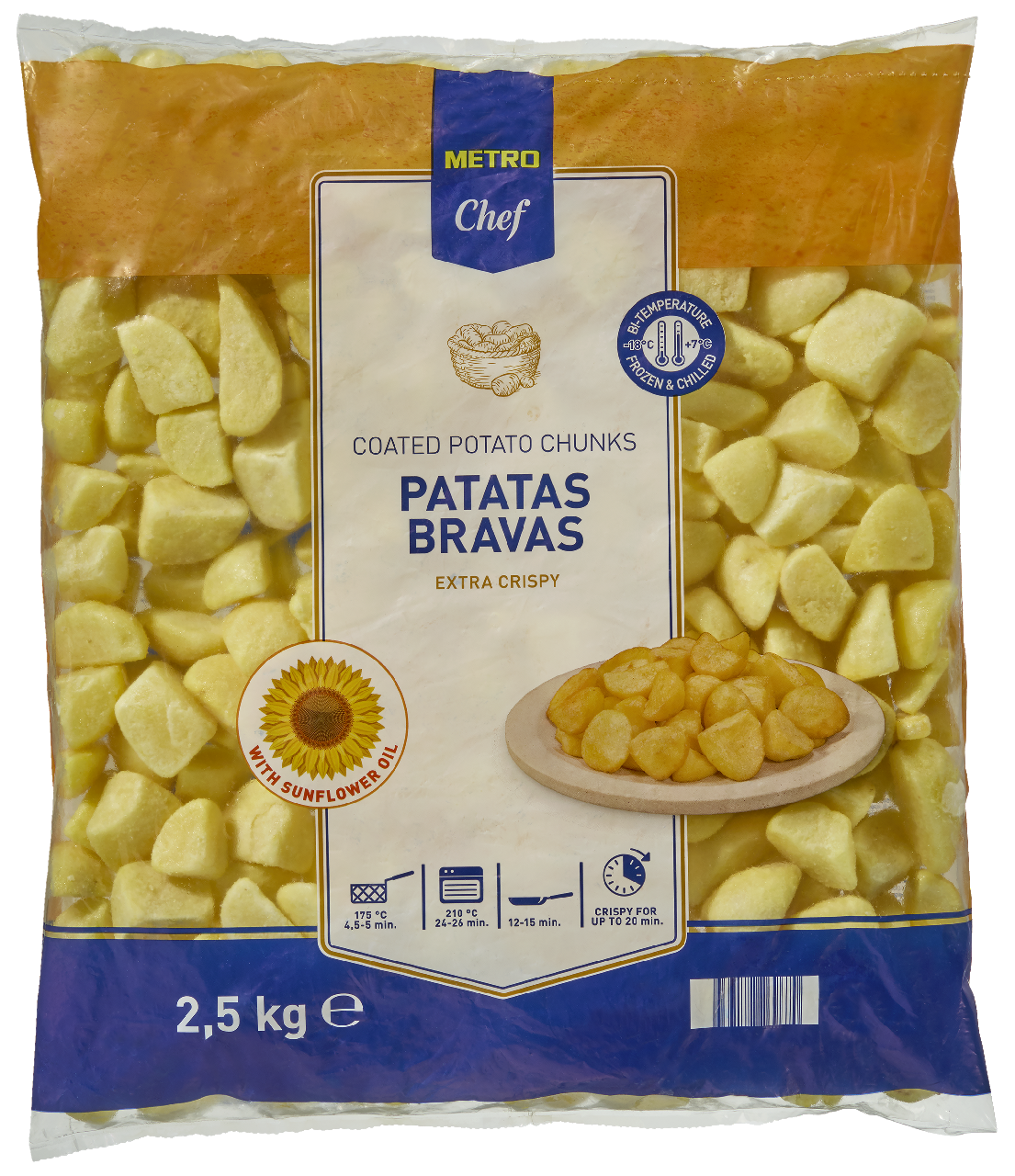 METRO Chef Patata brava 2,5Kg congelado