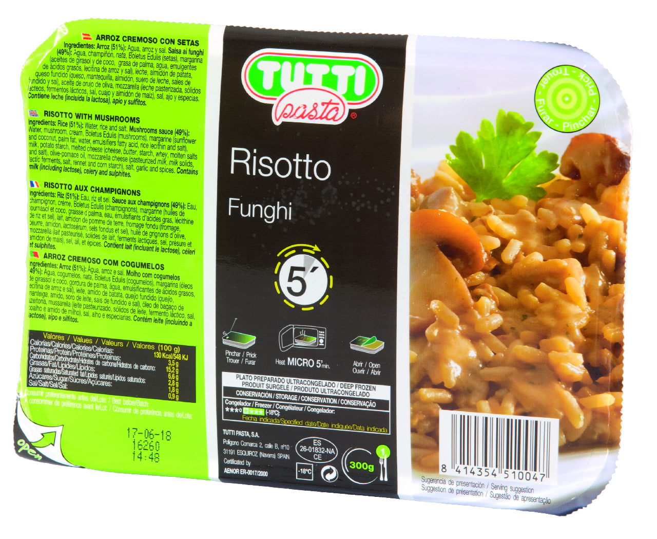 Tutti Pasta Risotto al funghi 300g