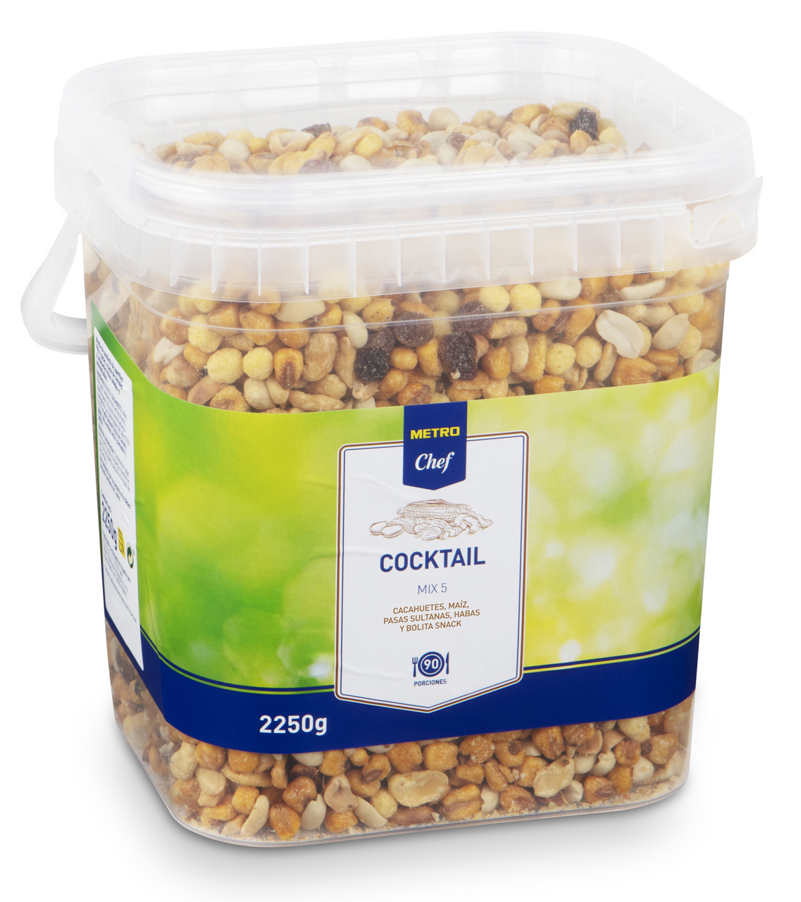 METRO Chef Mezcla 5 frutos secos cubo 2,25Kg