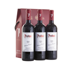 Protos vino tinto roble Ribera estuche cartón botella 75 cl contiene 3 unidades (2,25 L)