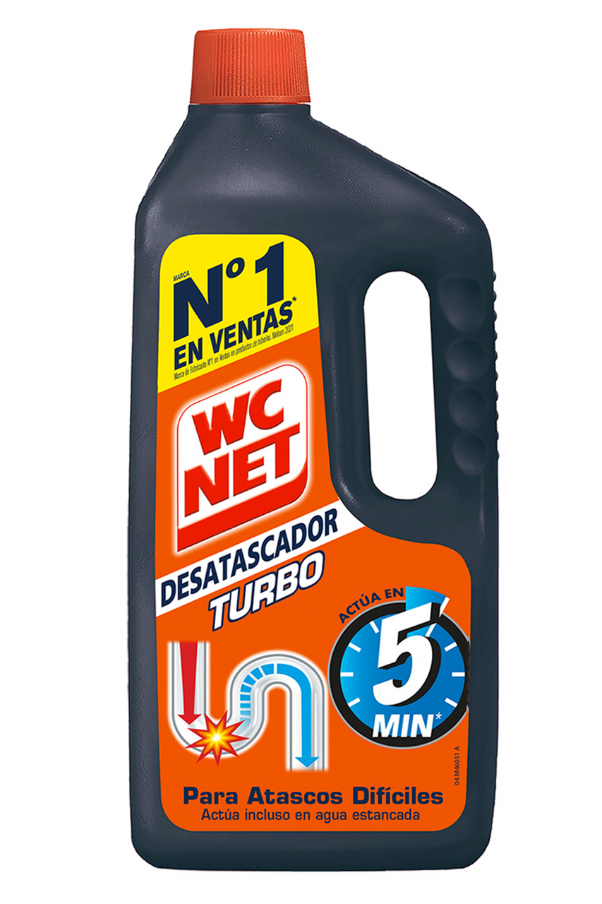 WC NET desatascador tuberias turbo 1L 50% gratis