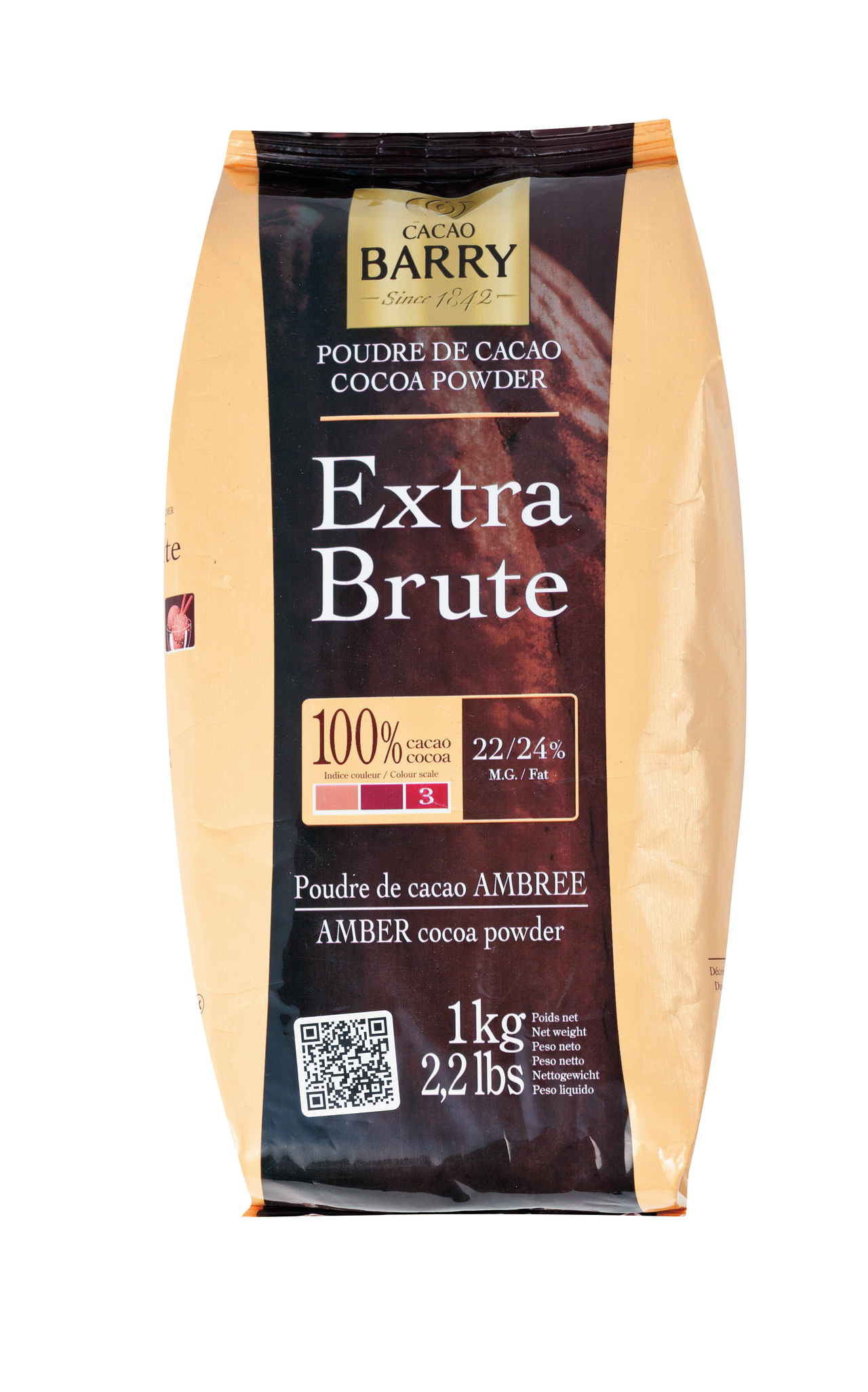 CALLEBAUT CACAO BARRY cacao en polvo extra brute 1Kg