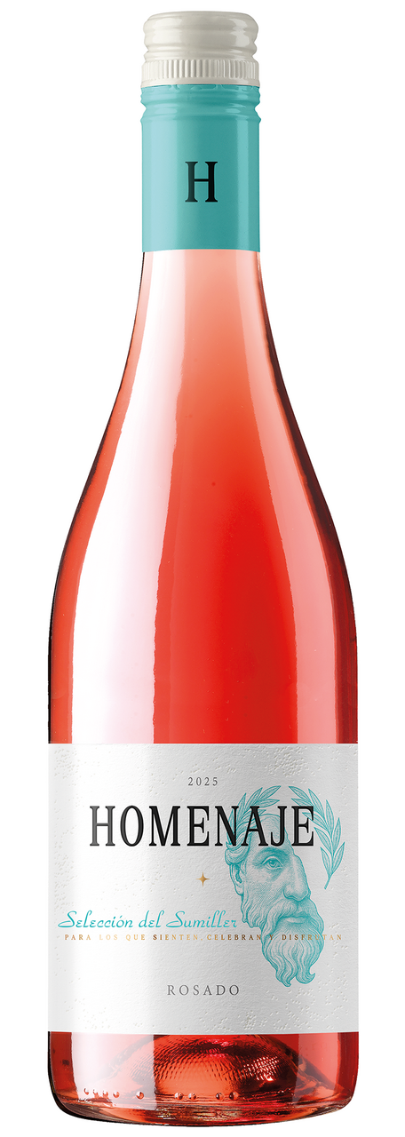 SELECCIÓN DEL SUMILLER vino rosado homenaje75cl