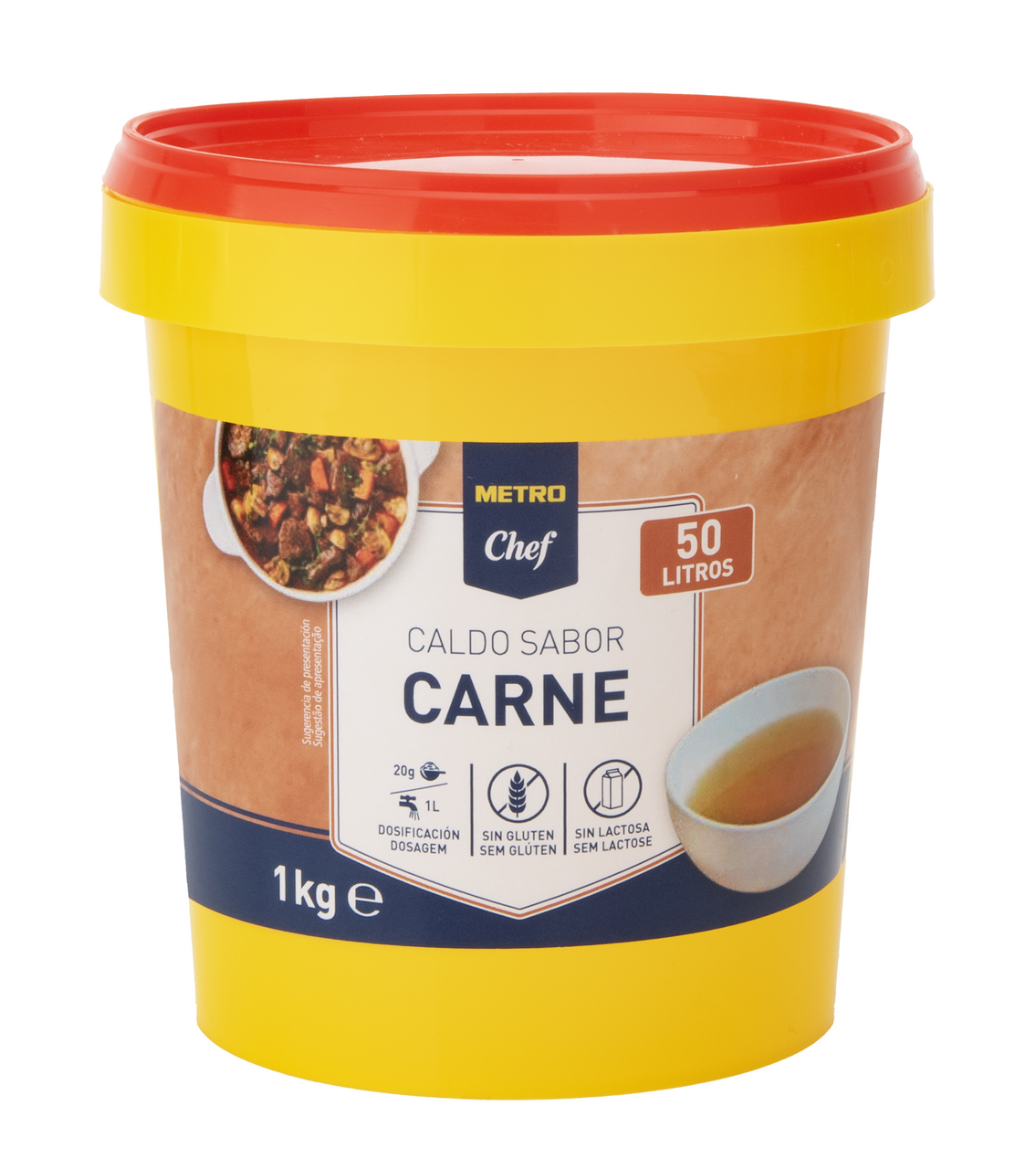 METRO Chef caldo soluble carne cubo 1kg