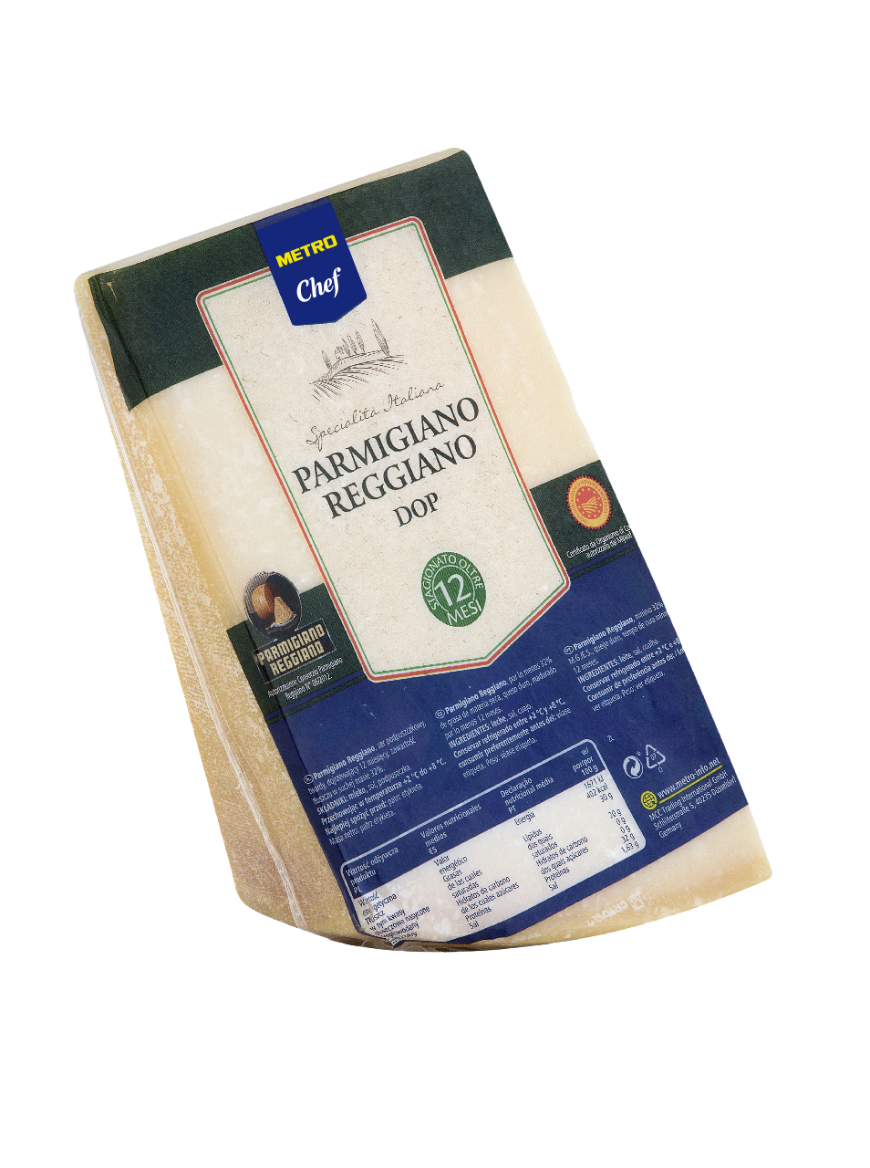 METRO Chef queso parmigiano reggiano DOP 12 meses Italia