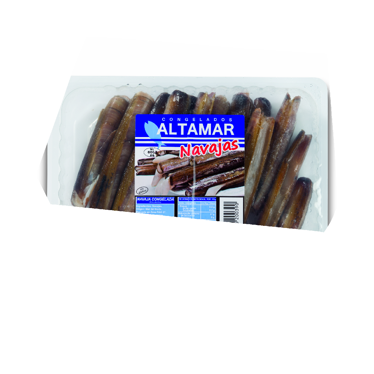 Altamar Navaja congelada Holanda 23/25 piezas 500g