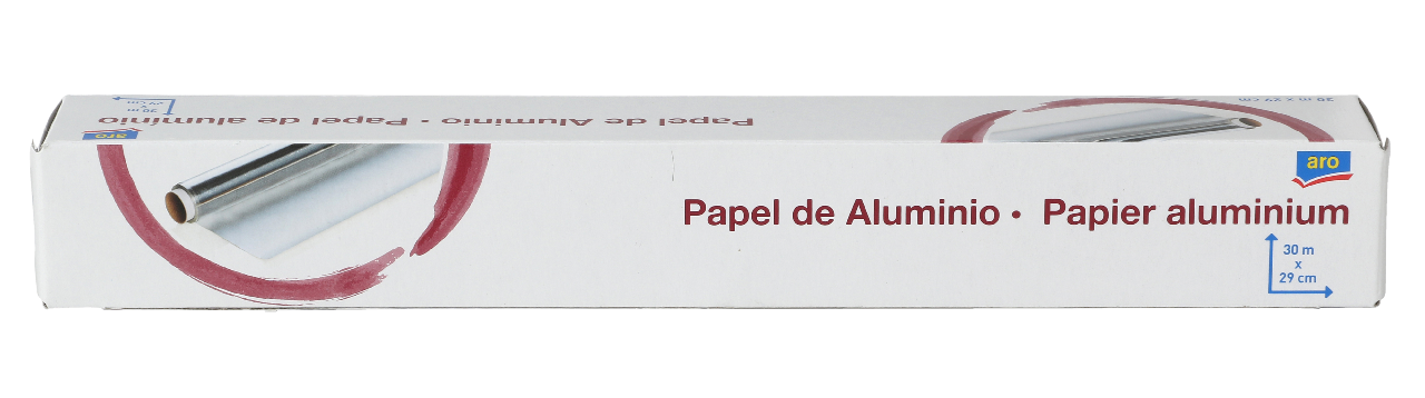 aro Papel aluminio 30m x 29cm 10mc