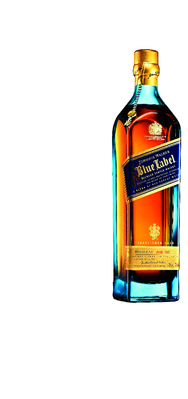 JOHNNIE WALKER blue label whisky escocés botella 70cl Alc. 38% vol.