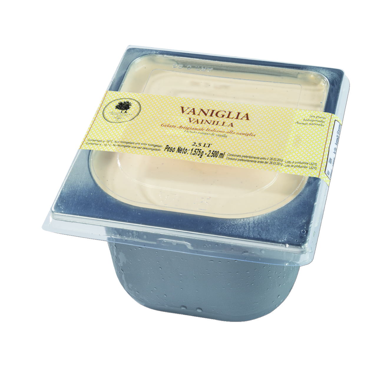 GELATO DI NATURA helado de vainilla 2,5 L