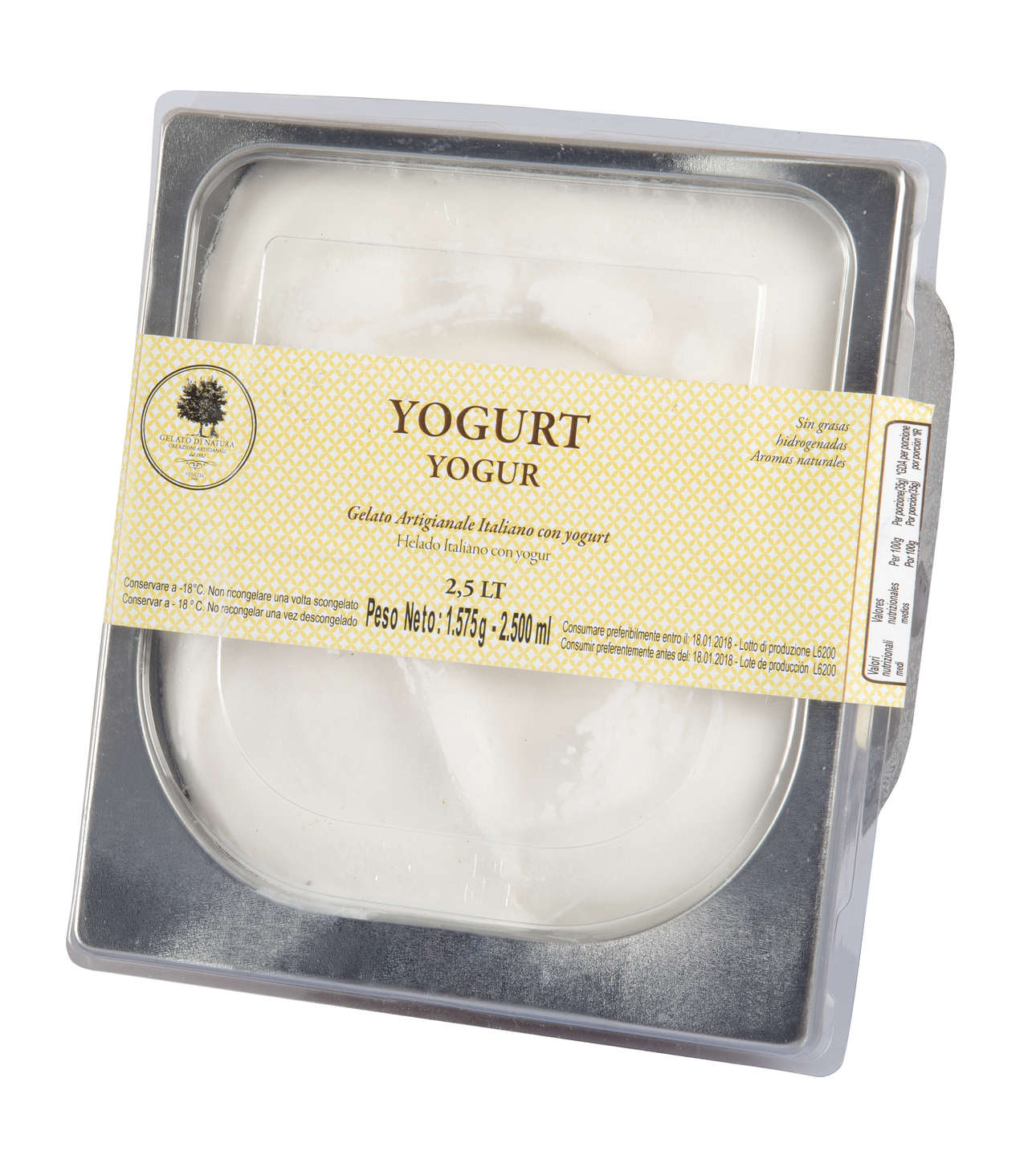 GELATO DI NATURA helado de yogurt 2,5 L