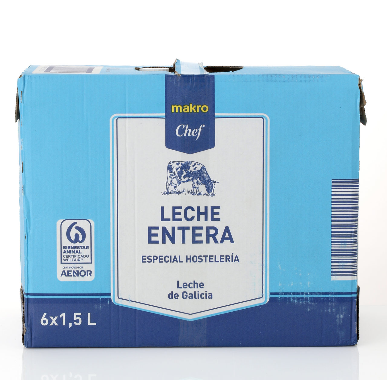 METRO Chef leche entera 1,5 L contiene 6 unidades