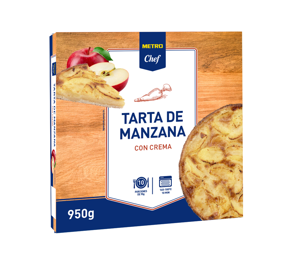 METRO Chef Tarta manzana con crema 950g