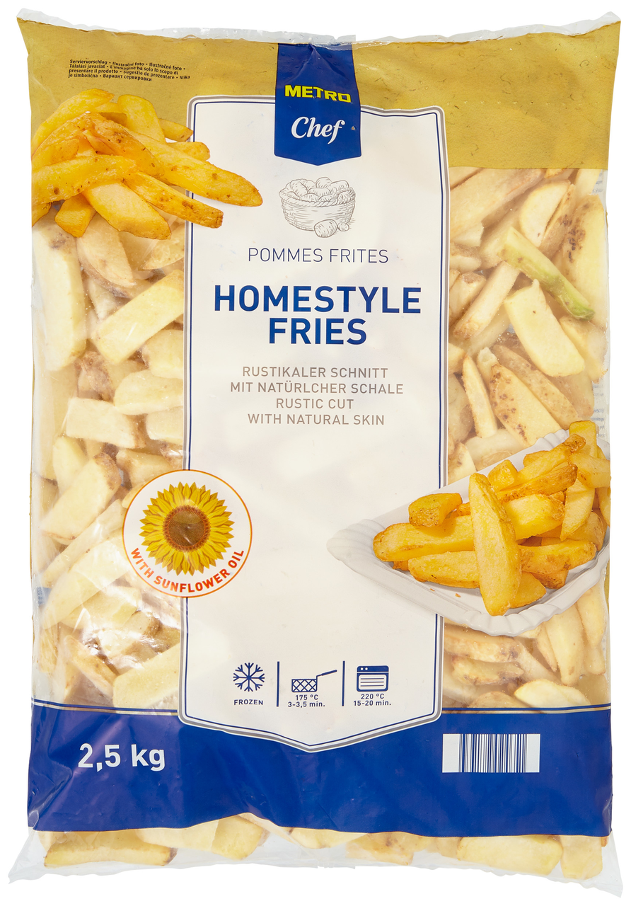 METRO Chef Patata homestyle 2,5Kg congelado