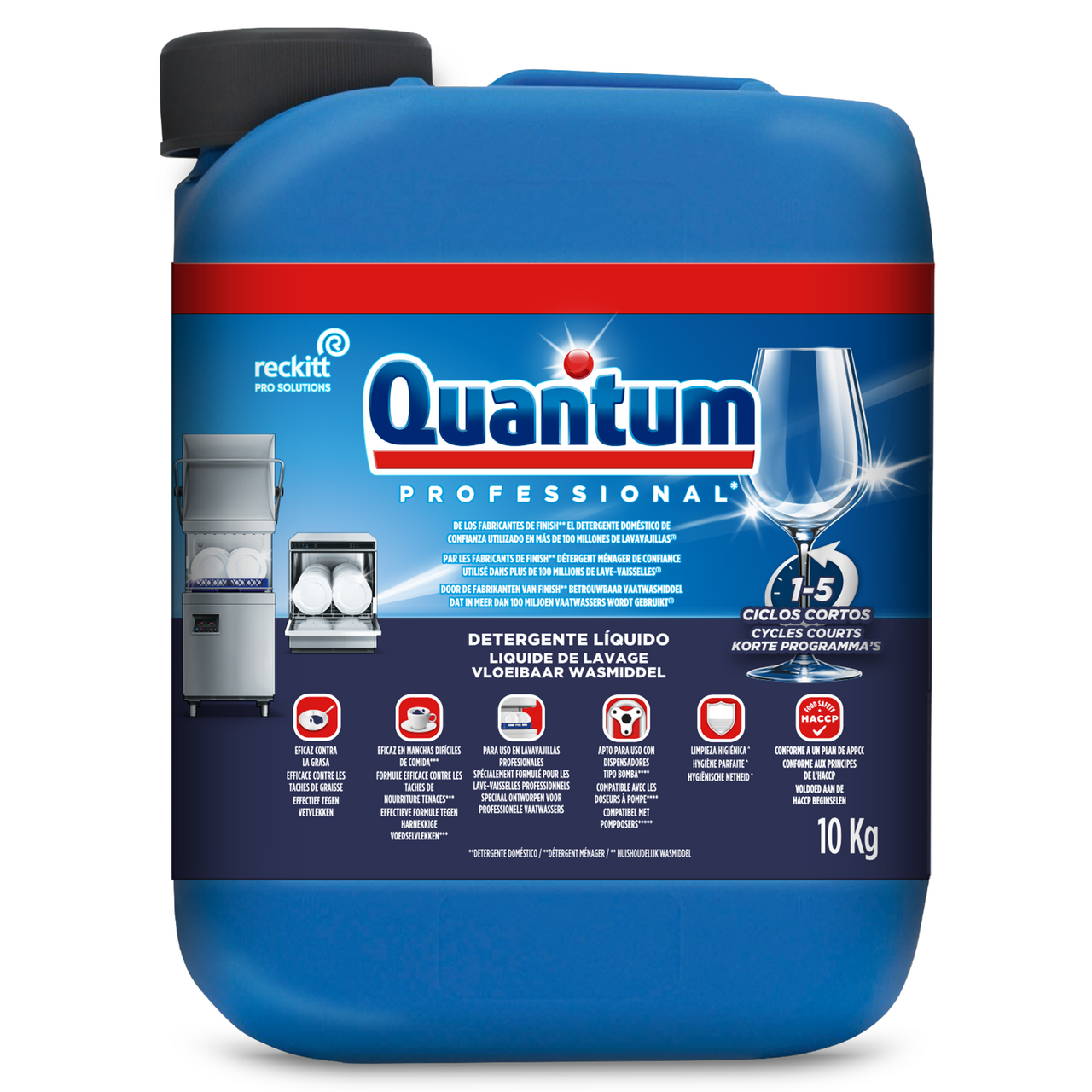 FINISH QUANTUM Professional Detergente líquido para uso profesional 10 L