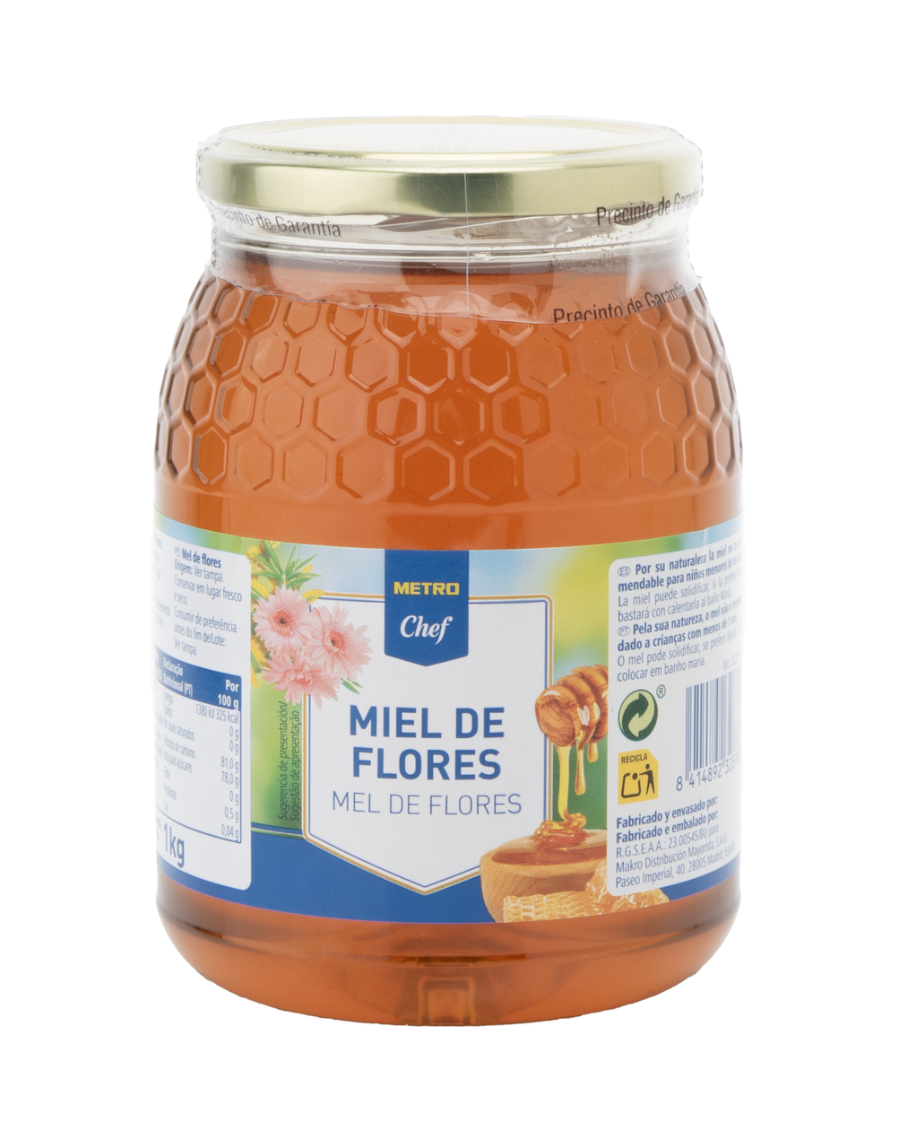 METRO Chef Miel de flores en frasco 1 Kg