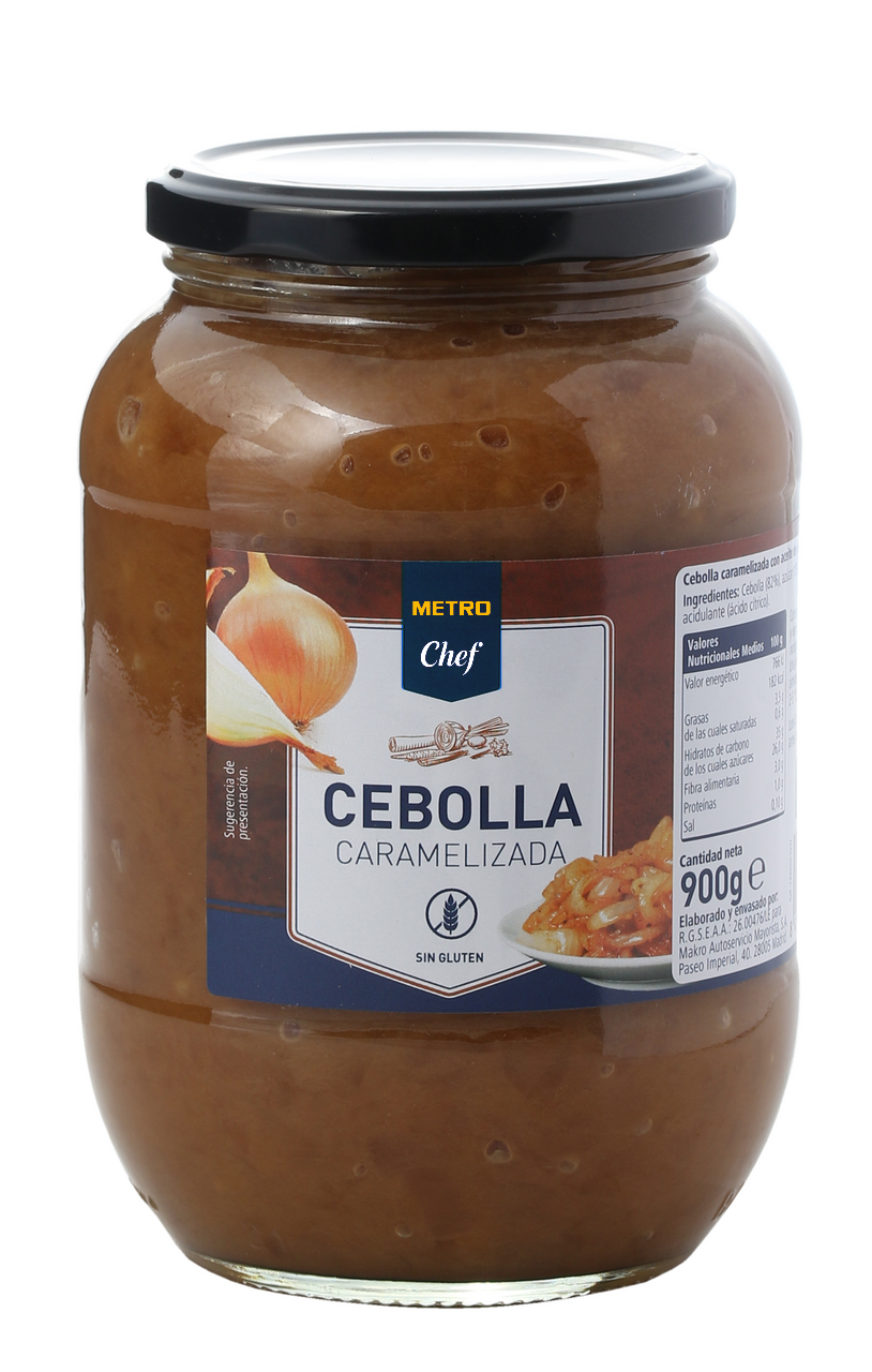 METRO Chef cebolla caramelizada frasco 900gn