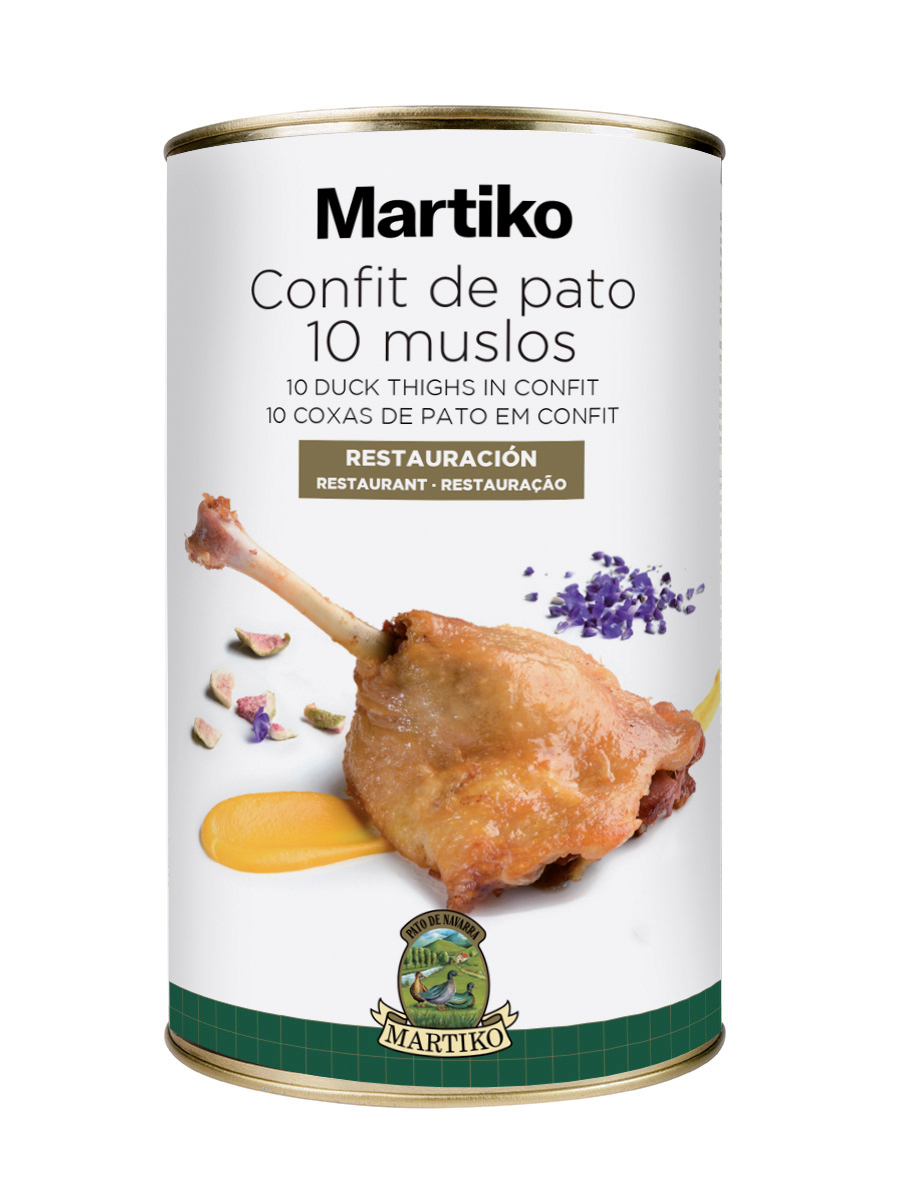 Martiko muslos de pato 10 piezas confitados lata 4100g