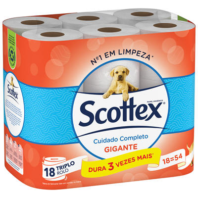 Scottex Papel higiénico gigante 18 rollos