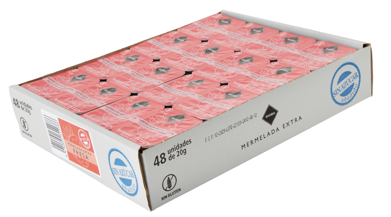 RIOBA mermelada fresa diet tar 20g x48
